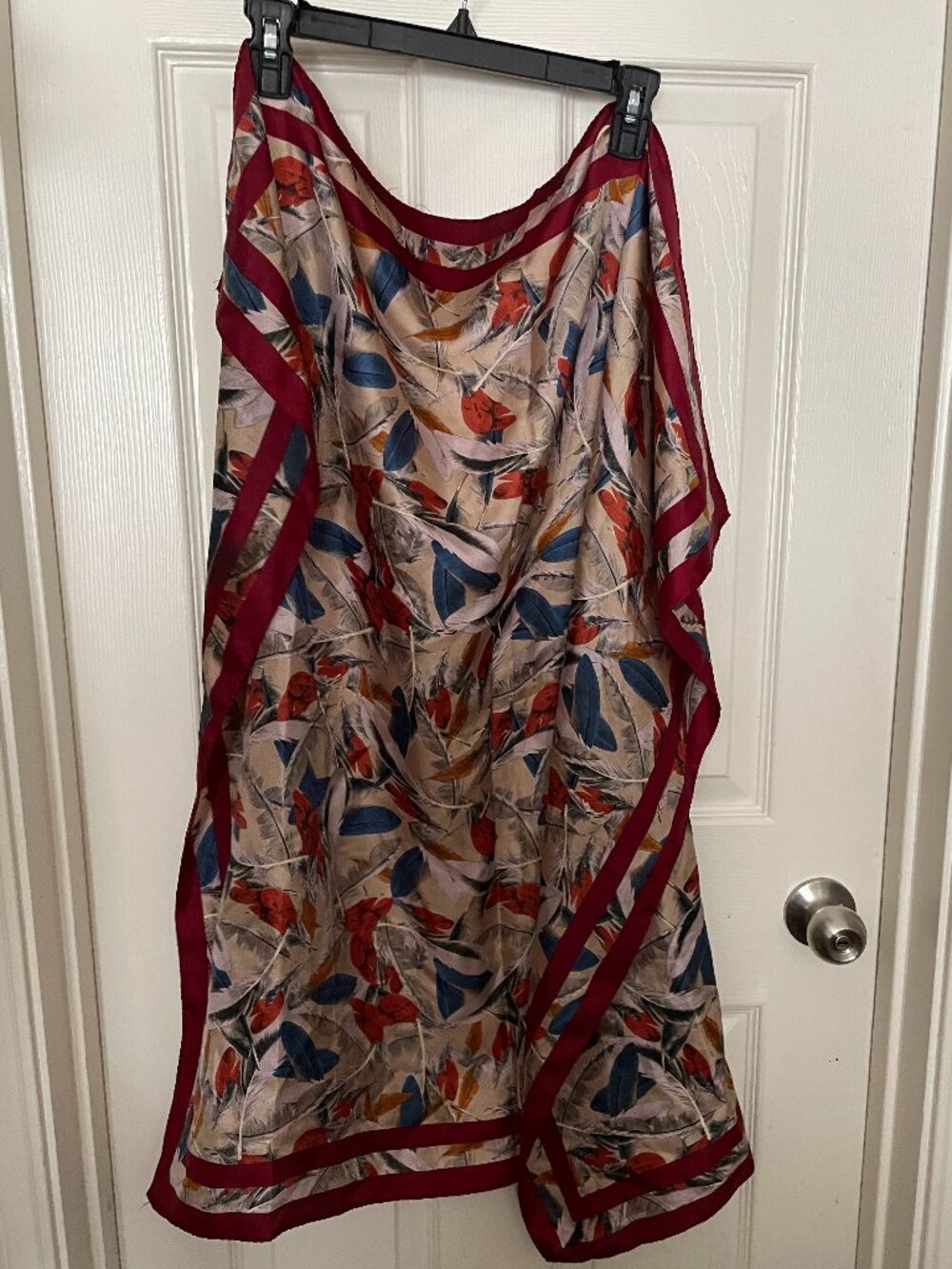 Feather Print Lightweight Scarf